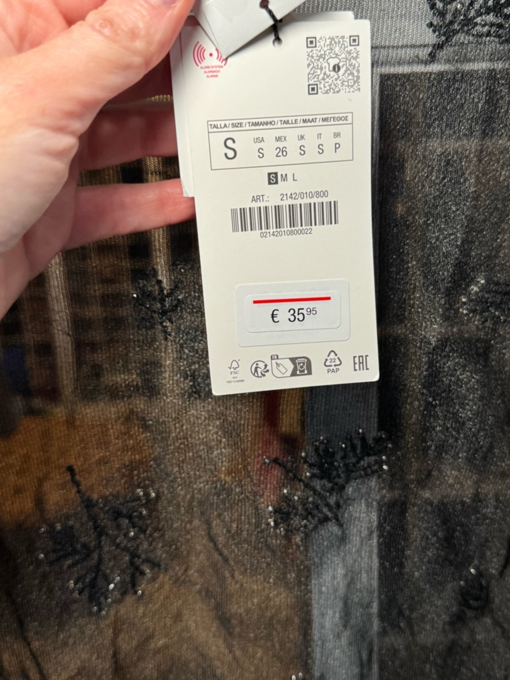 Zara Black Sheer Beaded Mesh Cardigan shrug shawl - Picture 3 of 6